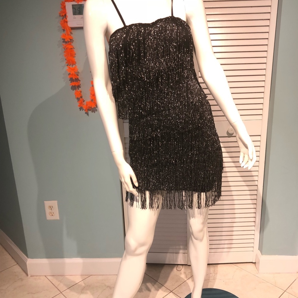 Point Dress Black/Silver